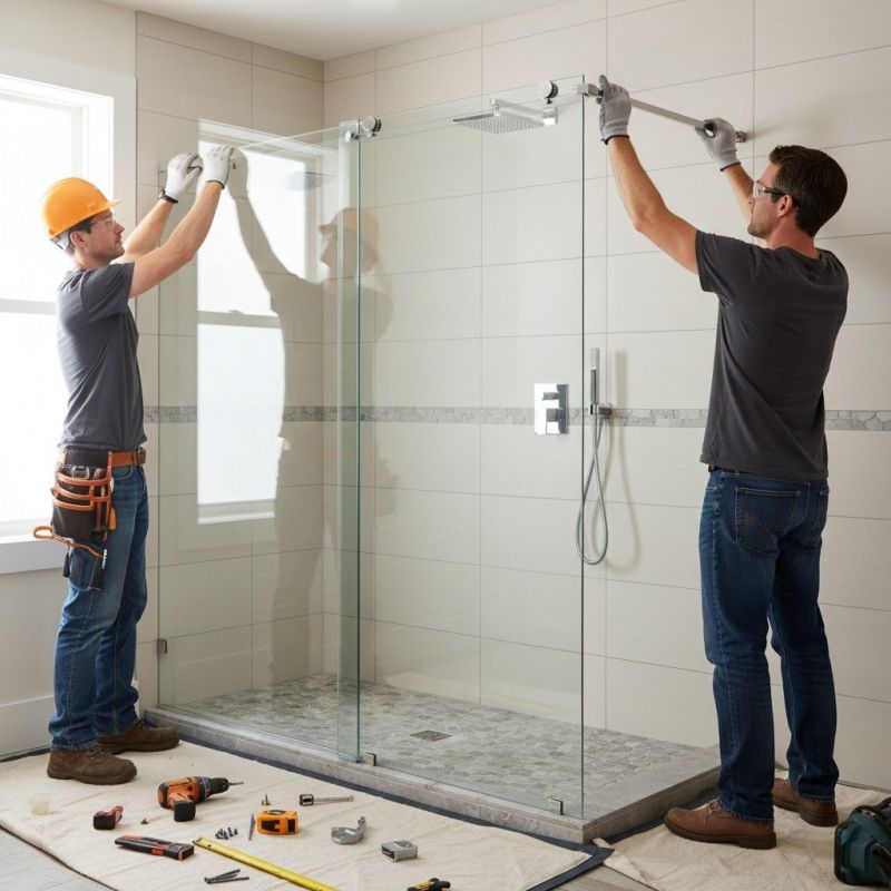 Shower Window Installation